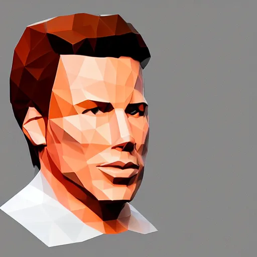 Image similar to low poly john travolta