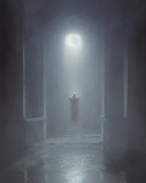 Image similar to Hyper realistic oil painting of a JesusChrist in the world of Super Mario, fog, volumetric lighting, by greg rutkowski