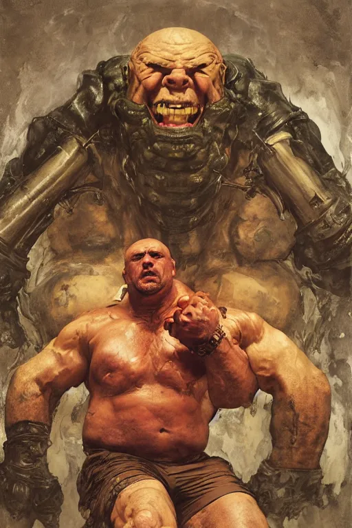 Prompt: portrait of morgan aste as huge hulking supervillain with tentacles for arms, sergey kolesov, lawrence alma tadema, norman rockwell, greg staples, wayne barlow, jacob collins, tom lovell, frank schoonover, neville page