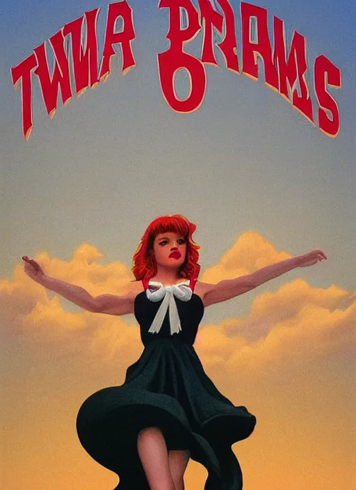 Prompt: twin peaks poster art, portrait of talyor swift cheerleader, from scene from twin peaks, by michael whelan, rossetti bouguereau, artgerm, retro, nostalgic, old fashioned, 1 9 8 0 s teen horror novel cover