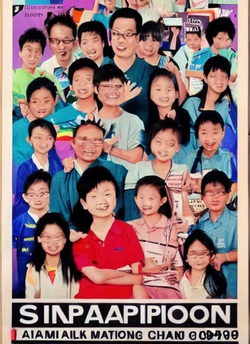 Image similar to 1 9 9 0 s singaporean public education poster