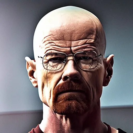 Image similar to roided up walter white