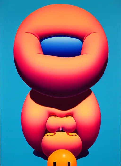 Image similar to inflated men by shusei nagaoka, kaws, david rudnick, airbrush on canvas, pastell colours, cell shaded, 8 k