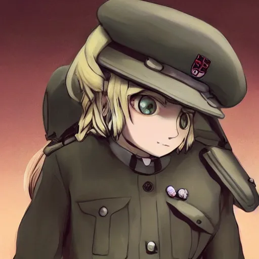 Image similar to beautiful little blonde boy in nazi uniform. made in abyss art style, inspired by kris from deltarrune, cute detailed artwork, anatomically correct, soft details, ilya kuvshinov, reflection, perfect composition, portrait, illumination, digital art, detailed anime soft face, symmetrical face, western comic, illustration, realistic