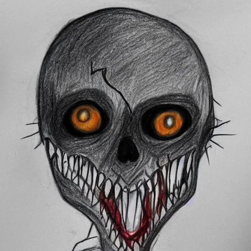 Image similar to scary drawing by a toddler