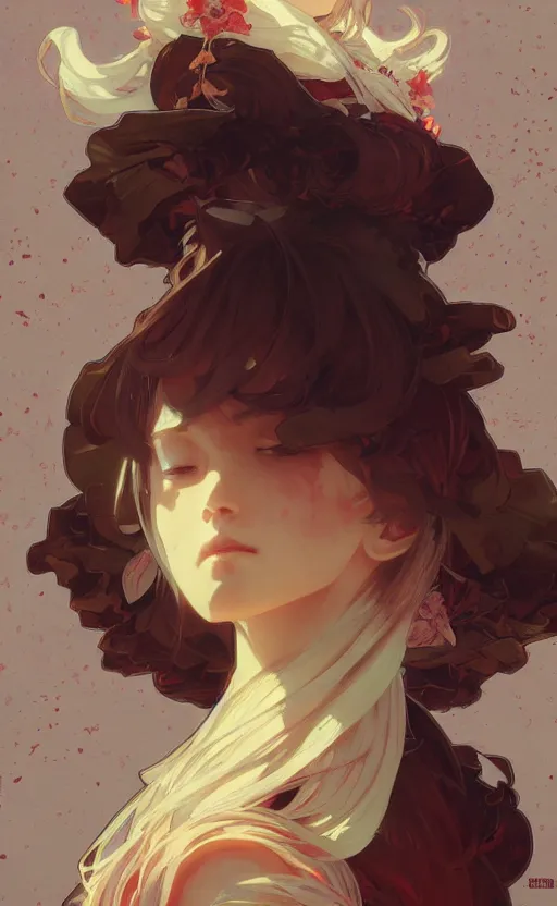 Prompt: (((((touhou)))), highly detailed, digital painting, artstation, concept art, sharp focus, illustration, art by greg rutkowski and alphonse mucha