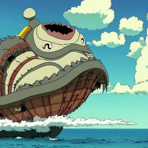 Prompt: still from studio ghibli spirited away, animated movie, nauusica valley of the wind