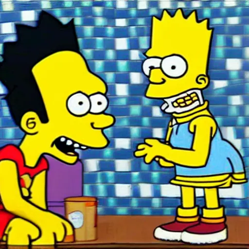 Prompt: real life Bart Simpson