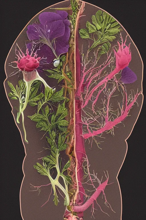 Image similar to internal anatomy of a flower