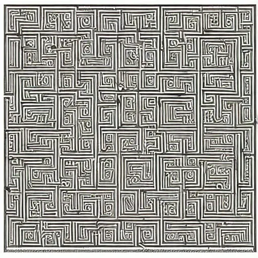 Prompt: intricate maze pattern