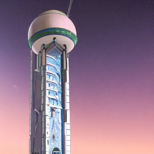 Prompt: the space elevator, cosmos exploration, realistic photo, 4 k, architecture, autocad, visualisation