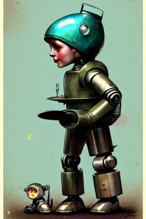 Image similar to ( ( ( ( ( 1 9 5 0 s retro future android robot knome. muted colors. childrens layout, ) ) ) ) ) by jean - baptiste monge,!!!!!!!!!!!!!!!!!!!!!!!!!