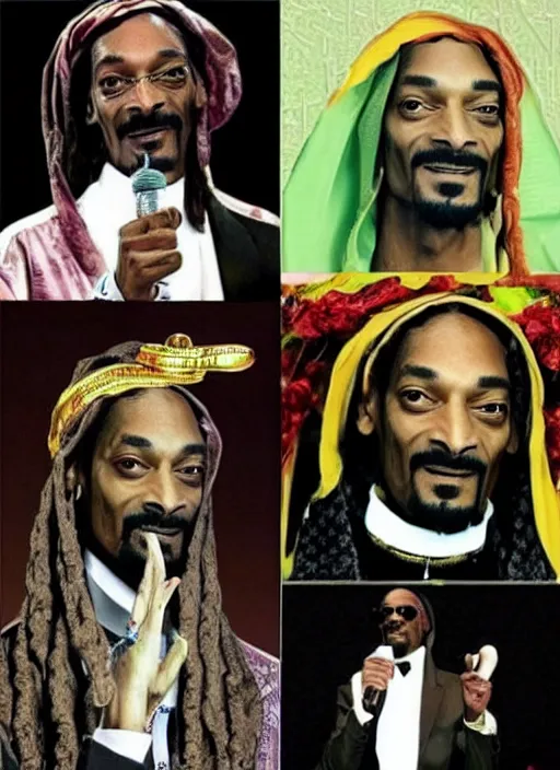 Prompt: snoop dogg as a prophet mohammed, perfect faces