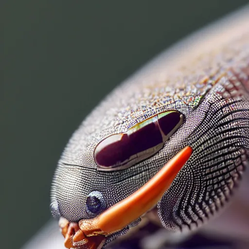 Prompt: macro photography of an alien insect