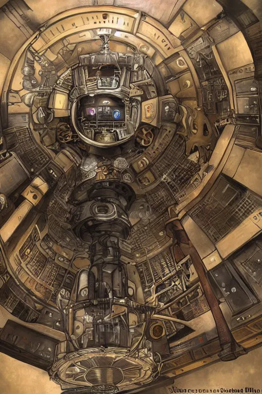 Image similar to steampunk space station