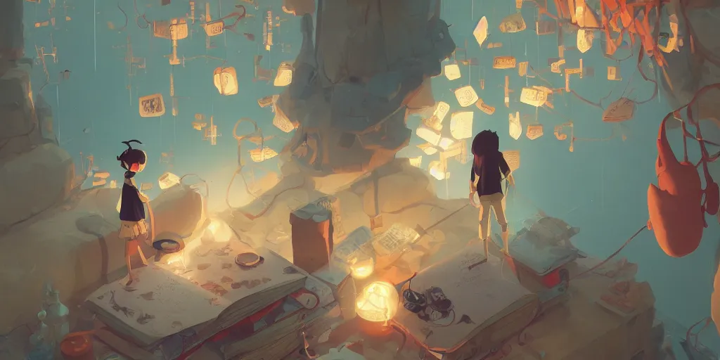 Image similar to magic book item with detailed cover full of runes by cory loftis & akihiko yoshida & james gilleard & atey ghailan & makoto shinkai & goro fujita & studio ghibli, rim light, exquisite lighting, clear focus, magic atmosphere, very coherent, plain background, soft painting