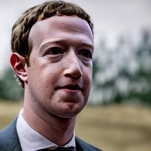 Prompt: Mark Zuckerberg as Calvin Candie in Django Unchained, film grain, EOS-1D, f/1.4, ISO 200, 1/160s, 8K, RAW, symmetrical balance, in-frame, Dolby Vision