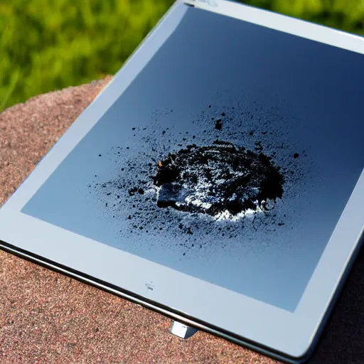 Image similar to A wacom tablet melting in the sun