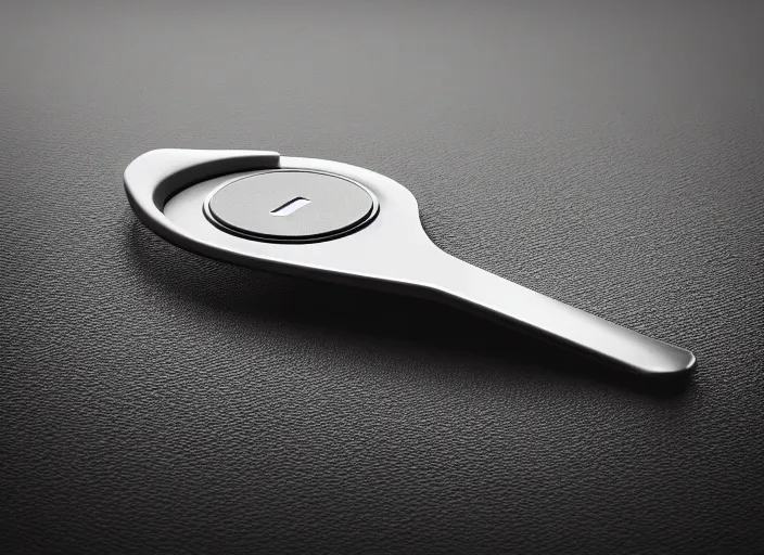 Prompt: futuristic bottle opener ( designed by porsche ), xf iq 4, 1 5 0 mp, 5 0 mm, f / 1. 4, iso 2 0 0, 1 / 1 6 0 s, natural light, octane render, adobe lightroom, rule of thirds, symmetrical balance, depth layering, polarizing filter, sense of depth, ai enhanced