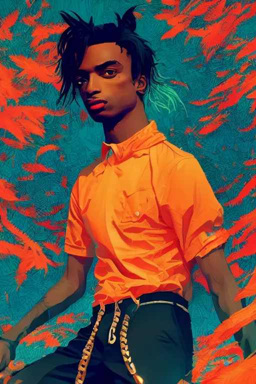 Beautiful Playboi Carti Portrait Artstation Winner By Stable