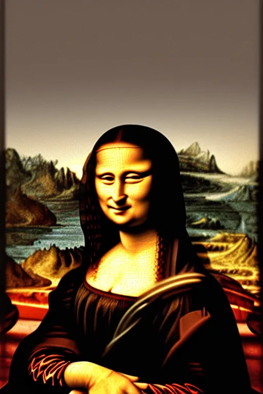 Prompt: Satan as the Mona Lisa
