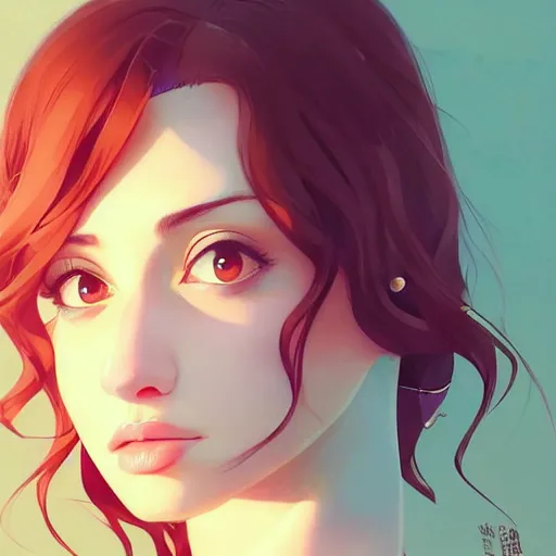 Image similar to a beautiful gina gershon christina hendricks kat dennings alluring instagram model by guweiz and wlop and ilya kuvshinov and artgerm and makoto shinkai and studio ghibli, symmetrical eyes, aesthetic, gorgeous, stunning, alluring, attractive, artstation, deviantart, pinterest, digital art