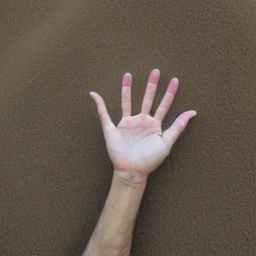 Image similar to desperate hand rising out of sand