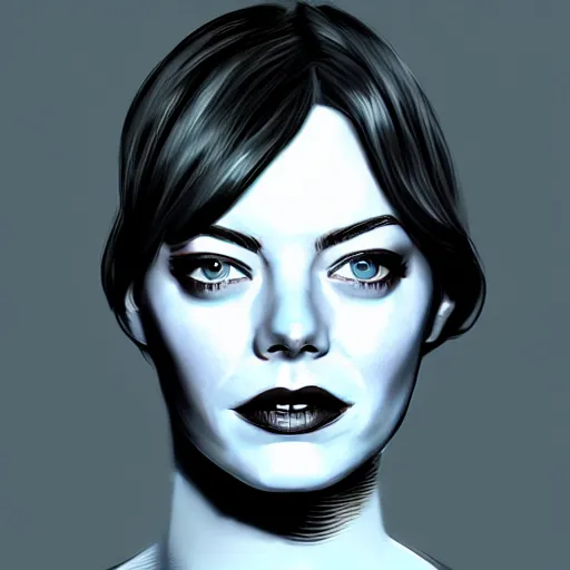 Image similar to Full-body portrait of Emma Stone as catwoman, trending on Artstation, realistic studio lighting, realistic shadows, by Jen Jung, by WLOP, by Lisa Ericson