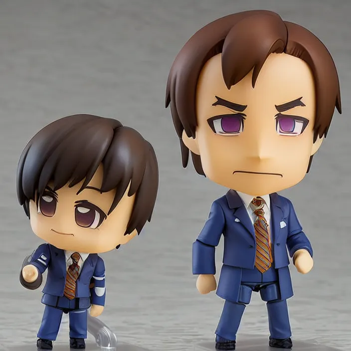 Image similar to Saul Goodman, An anime Nendoroid of Saul Goodman, figurine, detailed product photo