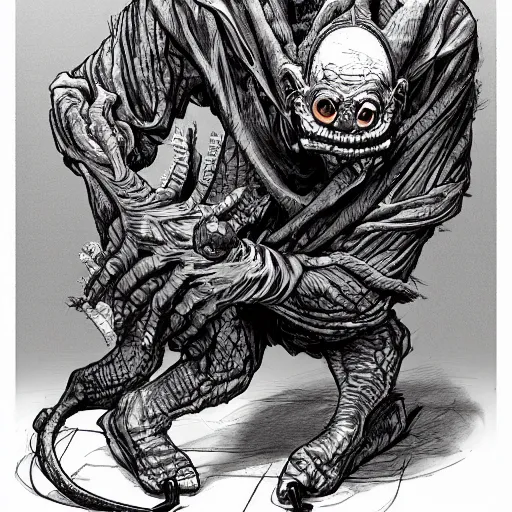 Image similar to a grotesque, horrid abomination by Kim Jung gi