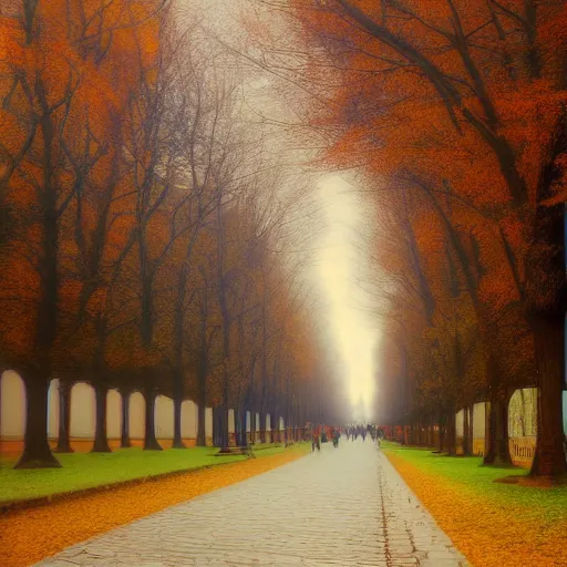 Image similar to parissiene walkways by leonid alfremov