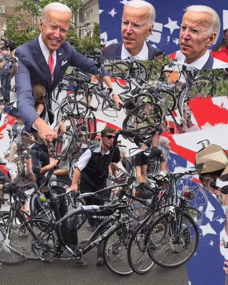 Image similar to joe biden bicycle day