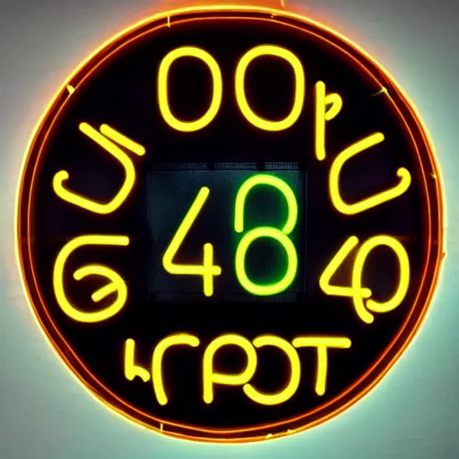 Image similar to neon sign that says « error 4 0 4 »