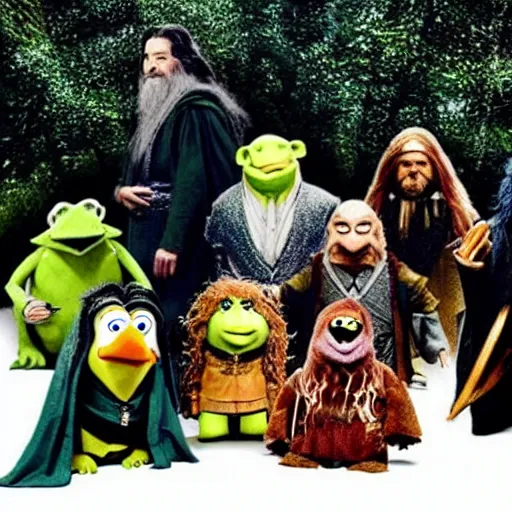 Image similar to lotr cast as muppets