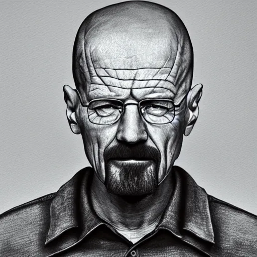 Image similar to a detailed portrait of walter white with a pacifer in his mouth, art illustration, incredibly highly detailed and realistic, 8 k, sharp focus