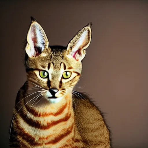 Image similar to a feline deer - cat - hybrid, animal photography