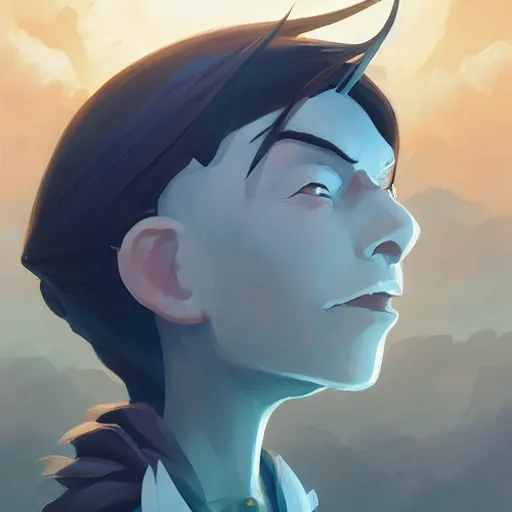 Image similar to face icon stylized minimalist wizard of the coast, loftis, cory behance hd by jesper ejsing, by rhads, makoto shinkai and lois van baarle, ilya kuvshinov, rossdraws global illumination