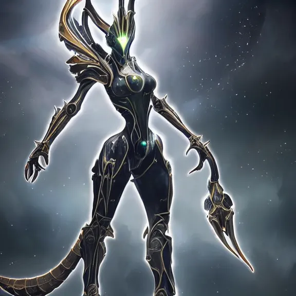 Prompt: highly detailed giantess shot exquisite warframe fanart, looking up at a giant 500 foot tall beautiful stunning saryn prime female warframe, as a stunning anthropomorphic robot female dragon, looming over you, posing elegantly, white sleek armor, proportionally accurate, anatomically correct, sharp claws, two arms, two legs, camera close to the legs and feet, giantess shot, upward shot, ground view shot, leg and thigh shot, massive scale, epic low shot, high quality, captura, realistic, professional digital art, high end digital art, furry art, macro art, giantess art, anthro art, DeviantArt, artstation, Furaffinity, 3D realism, 8k HD render, epic lighting, depth of field