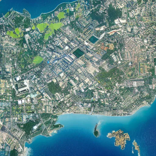 Image similar to isometric view of mainland southeast asia, high - detail, high accuracy, satellite image, fantasy,