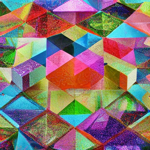 Image similar to abstract colorful platonic solids