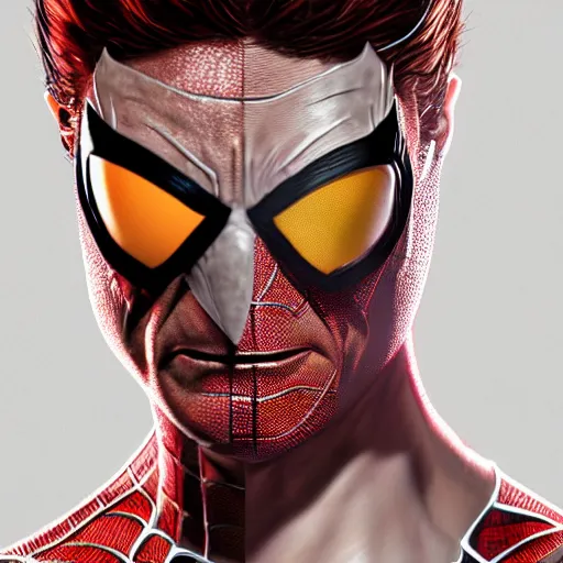 Image similar to Spiderman as Wolverine,muscle extremely detailed, fantastic details full face, mouth, trending on artstation, pixiv, cgsociety, hyperdetailed Unreal Engine, optimization 4k 8k ultra HD, WLOP