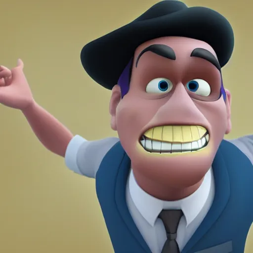 Image similar to bank thief, pixar style