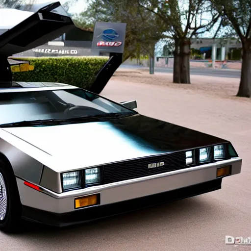 Prompt: dmc-12Deleorean made by Ford, Ford DeLorean 2012