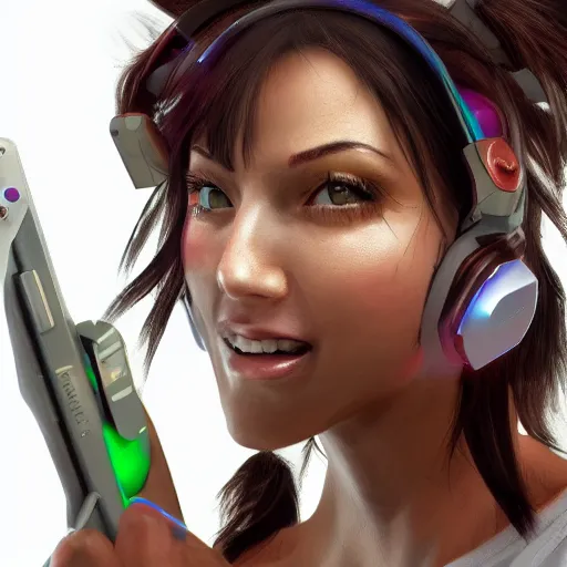 Prompt: gamer girl, high detailed, high resolution, realistic