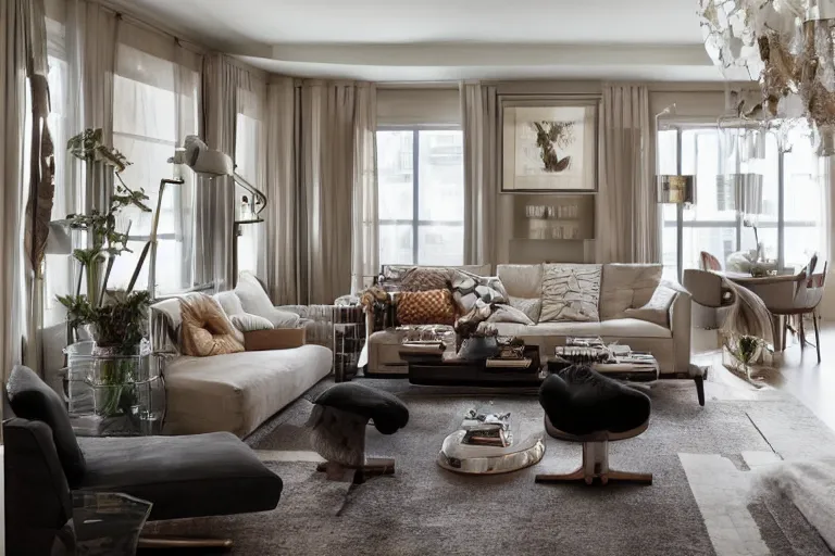 Image similar to apartment designed by nate berkus, muted neutral colors