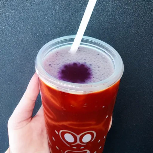 Image similar to eyeball boba tea