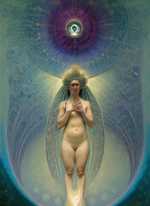 Prompt: antediluvian occult cosmology, panspermia, by robert hooke and ernst haeckel and agostino arrivabene and joaquin sorolla and alphonse mucha, rule of thirds, vivid colours, negative space, atmospheric, digital painting, artstation, concept art, smooth, sharp focus