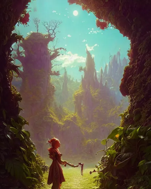 Image similar to highly detailed surreal vfx portrait of a happy orcs in a fairytale world, stephen bliss, unreal engine, greg rutkowski, loish, rhads, beeple, makoto shinkai and lois van baarle, ilya kuvshinov, rossdraws, tom bagshaw, alphonse mucha, global illumination, detailed and intricate environment