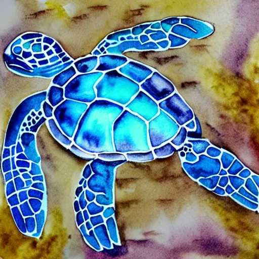 Image similar to Blue Watercolor Sea Turtle