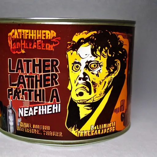 Image similar to can of Leatherface spaghetti